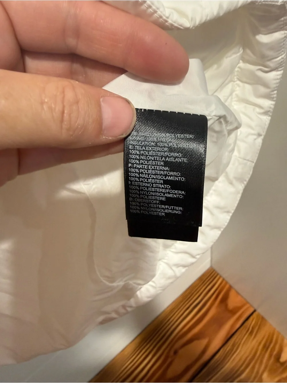 The North Face White Jacket with Mint Logo - Picture 8 of 9